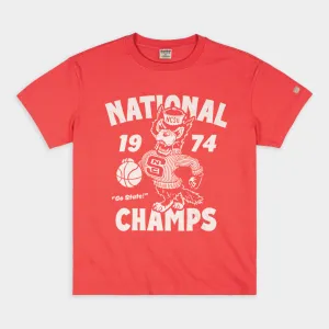 NC State 1974 National Champs Vintage Heavyweight Tee