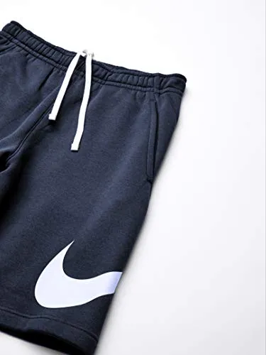 Nike Men's Sportswear Club Short Basketball Graphic, Midnight Navy/White/White, Large