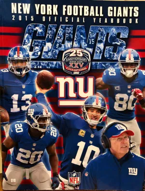 NY Football Giants 2015 Official Yearbook NFL program magazine