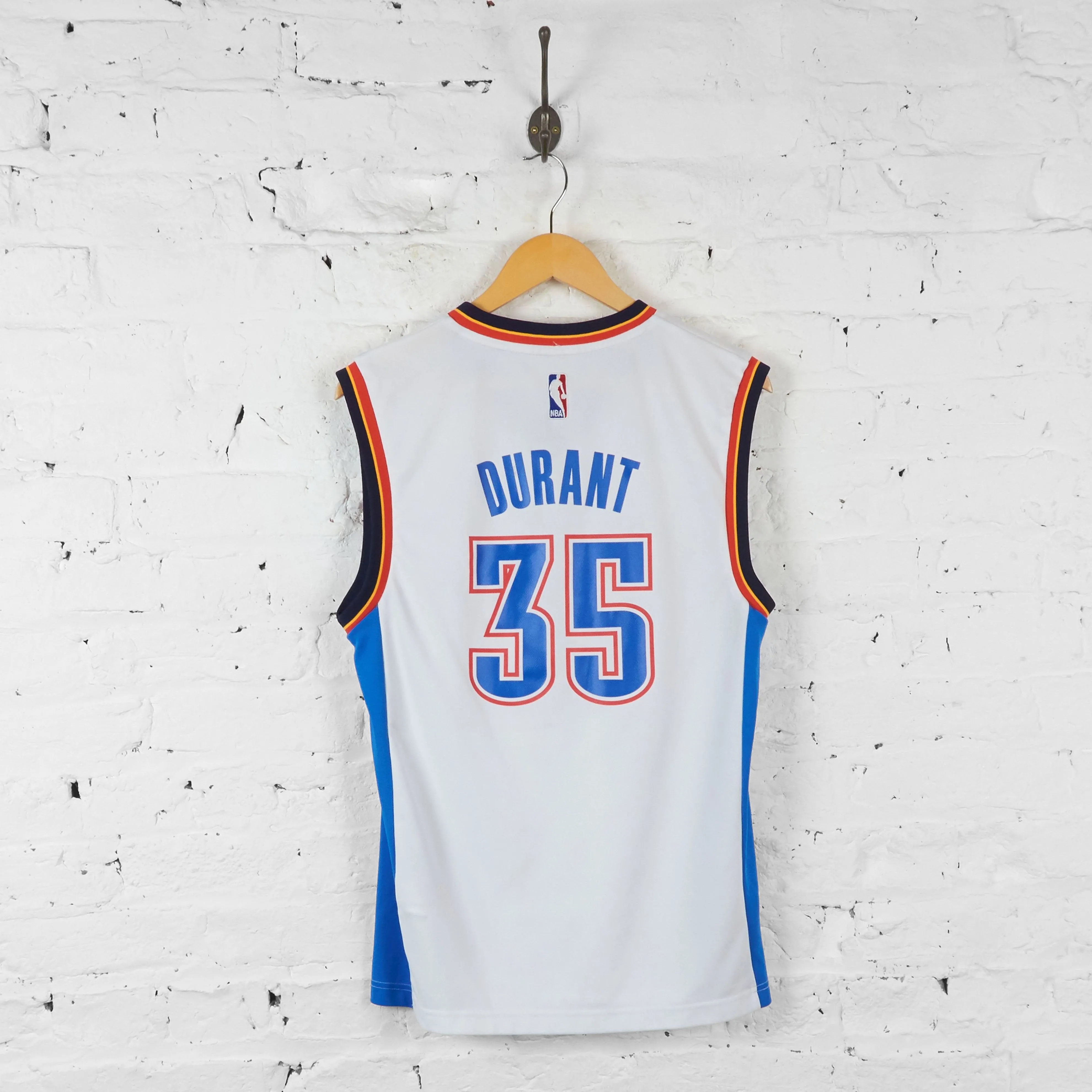 Oklahoma City Thunder Durant Basketball Vest Jersey - White - S