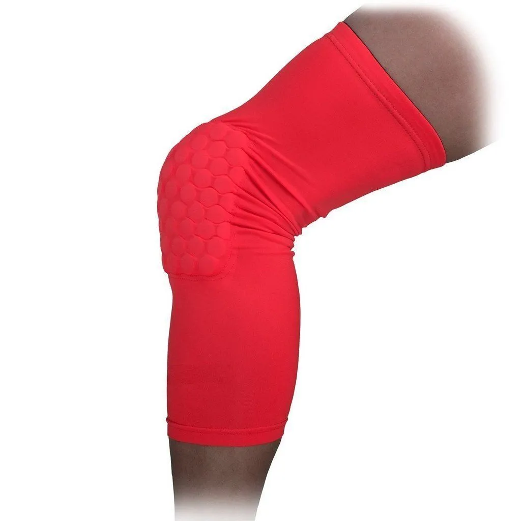 Padded Compression Knee Sleeves - Basketball & Wrestling HexPads!