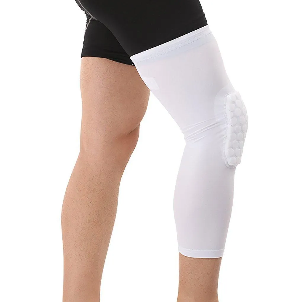 Padded Compression Knee Sleeves - Basketball & Wrestling HexPads!