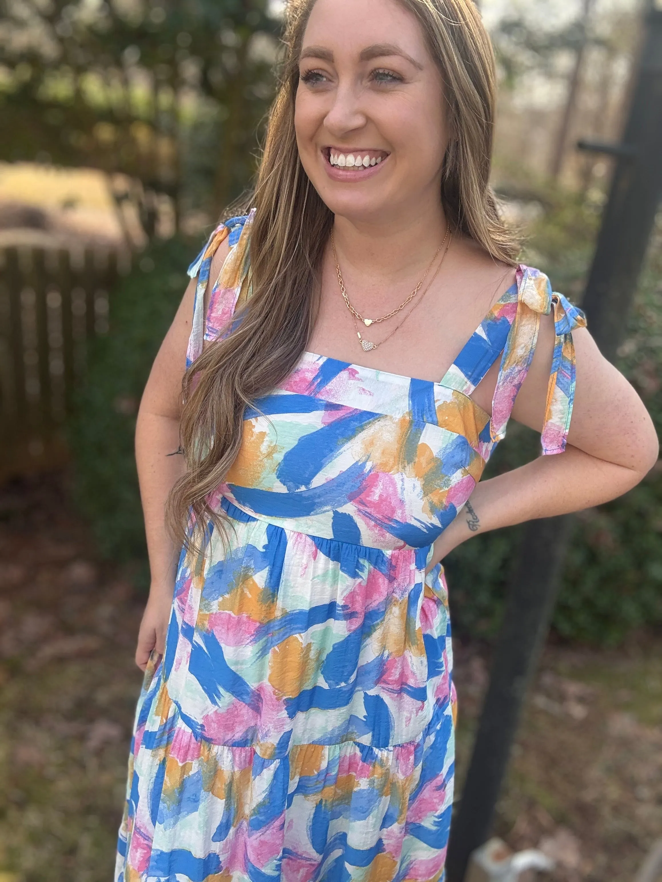 PAINTED SKIES DRESS