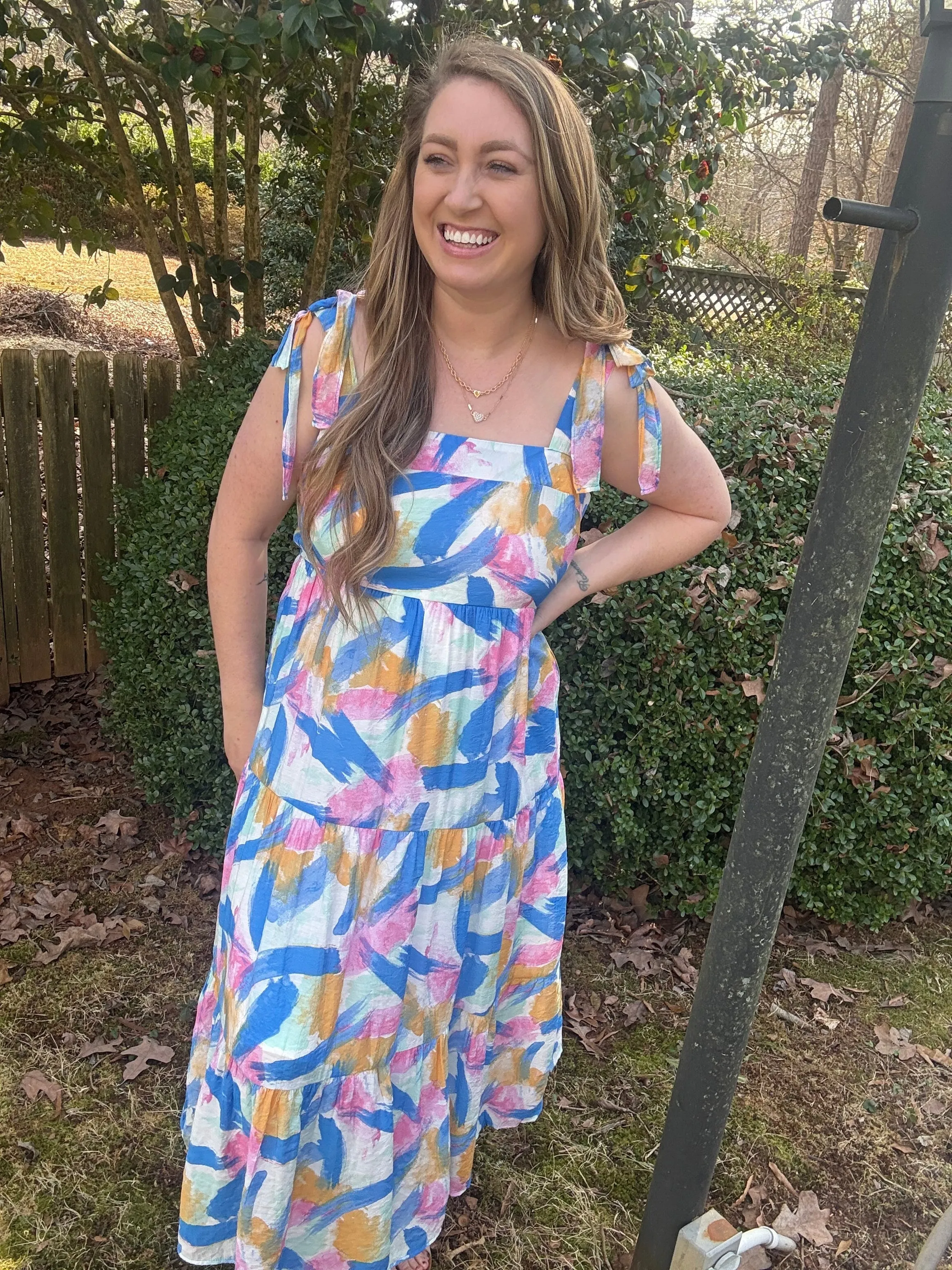 PAINTED SKIES DRESS