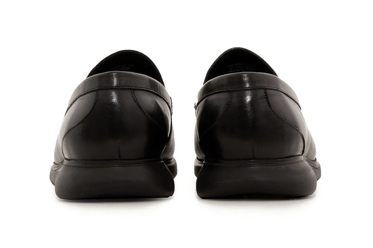 Palmer Black Penny Loafers