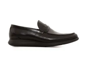 Palmer Black Penny Loafers