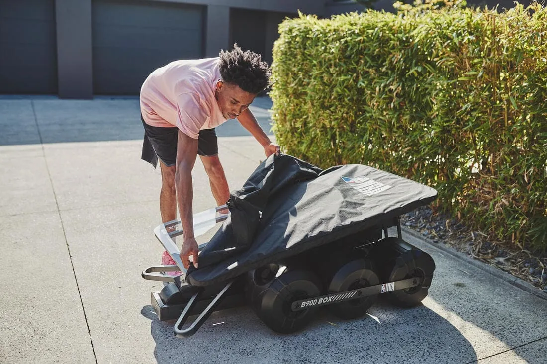 Panier de basket pliable sur roue réglable de 2,10m à 3,05m - B900 BOX NBA