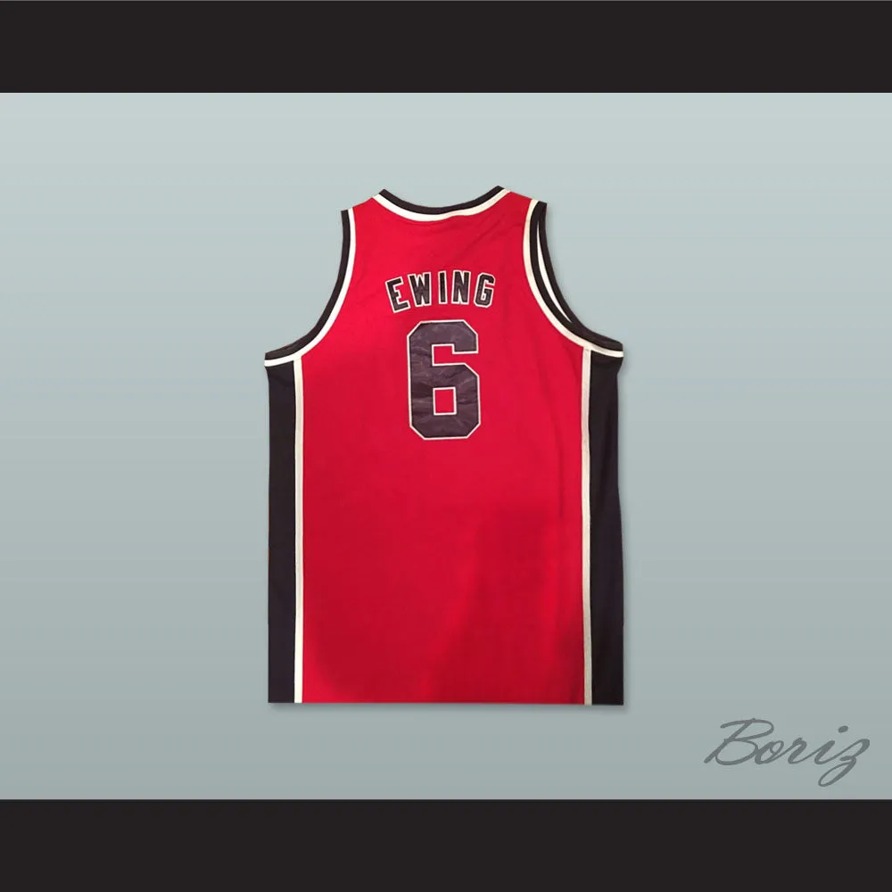 Patrick Ewing 6 USA Team Red Basketball Jersey