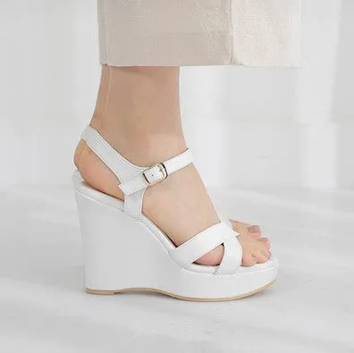 Peep Wedge Sandal For Small Feet SS390