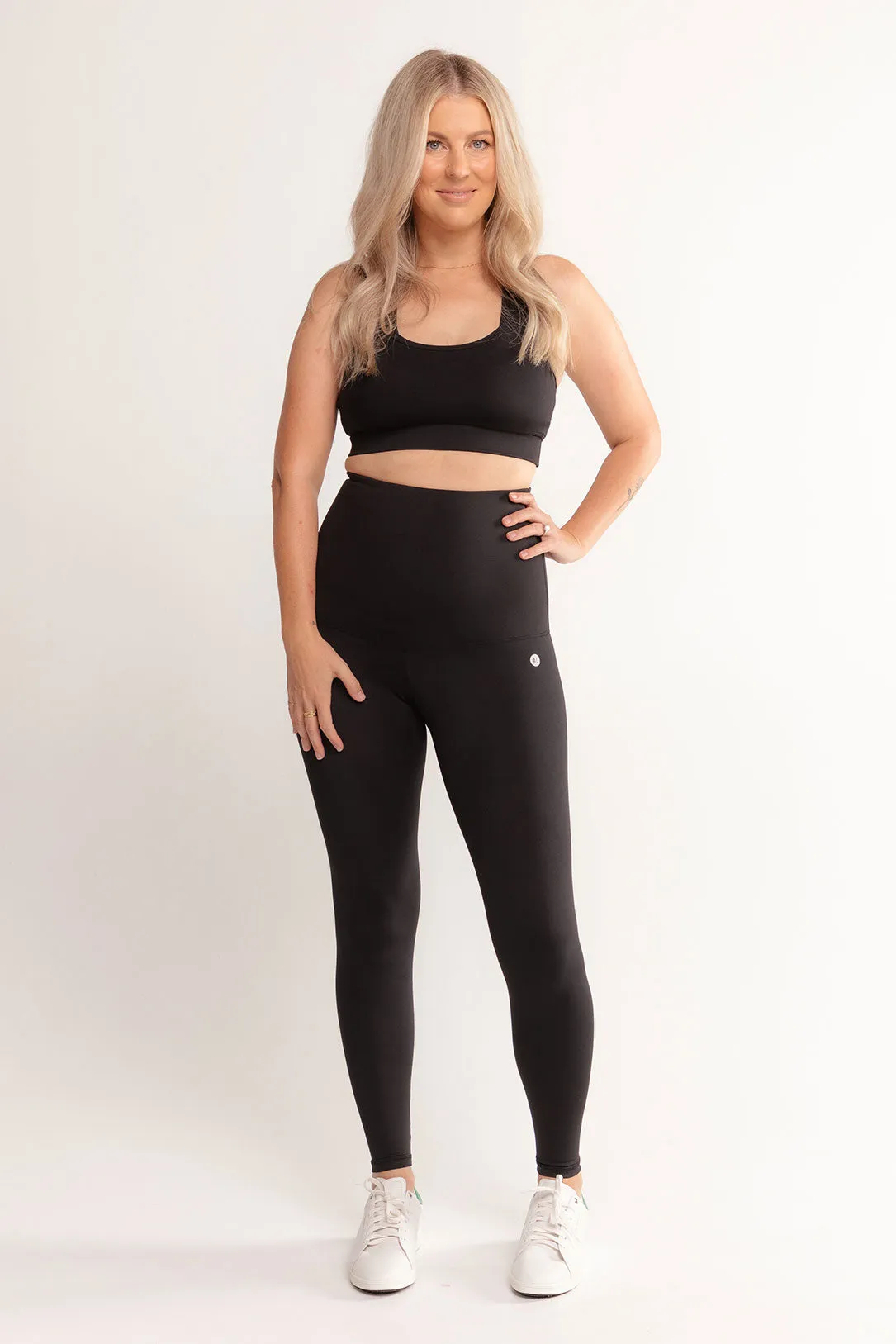 Postpartum Recovery Full Length Legging - Black