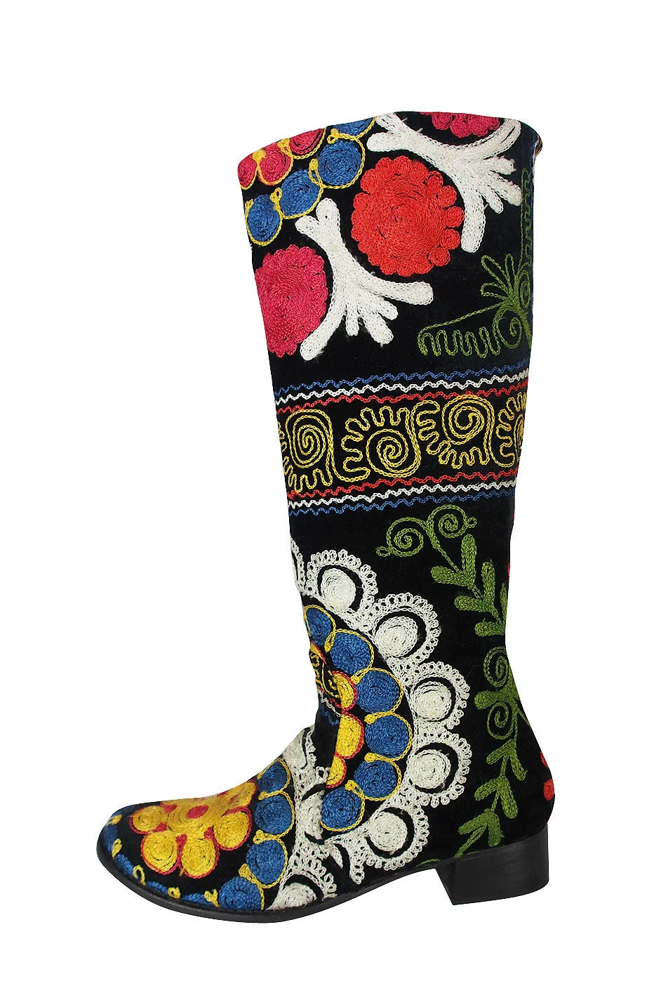 Rare 1960s Embroidered Boots 39