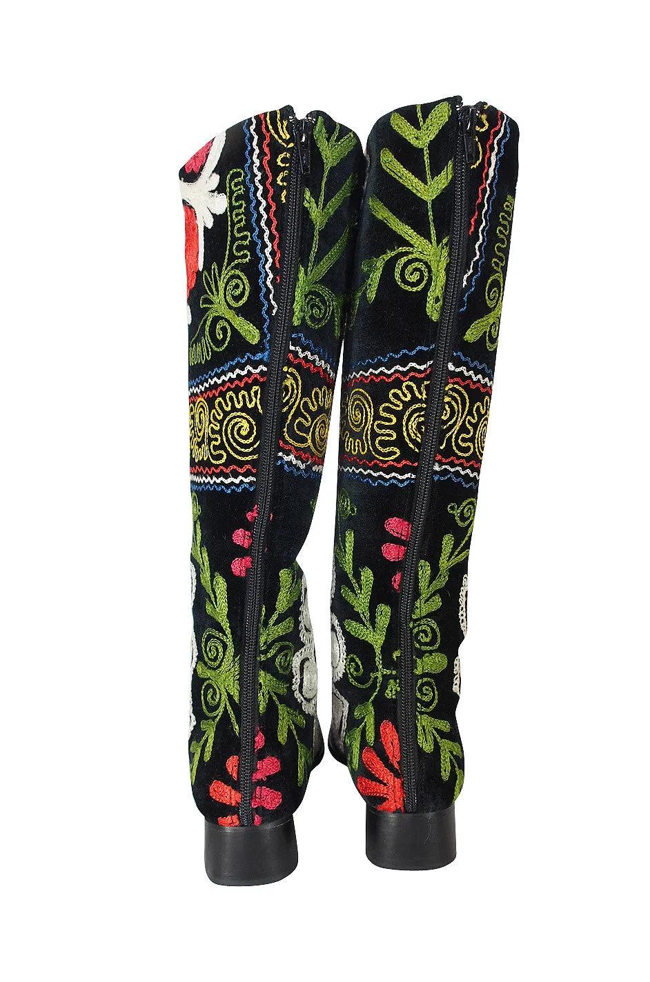 Rare 1960s Embroidered Boots 39