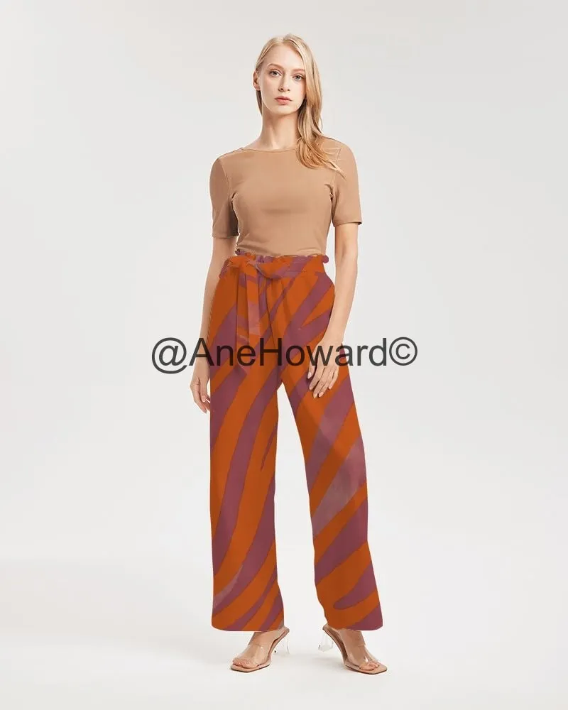 Red Zebra Women's High-Rise Wide Leg Pants