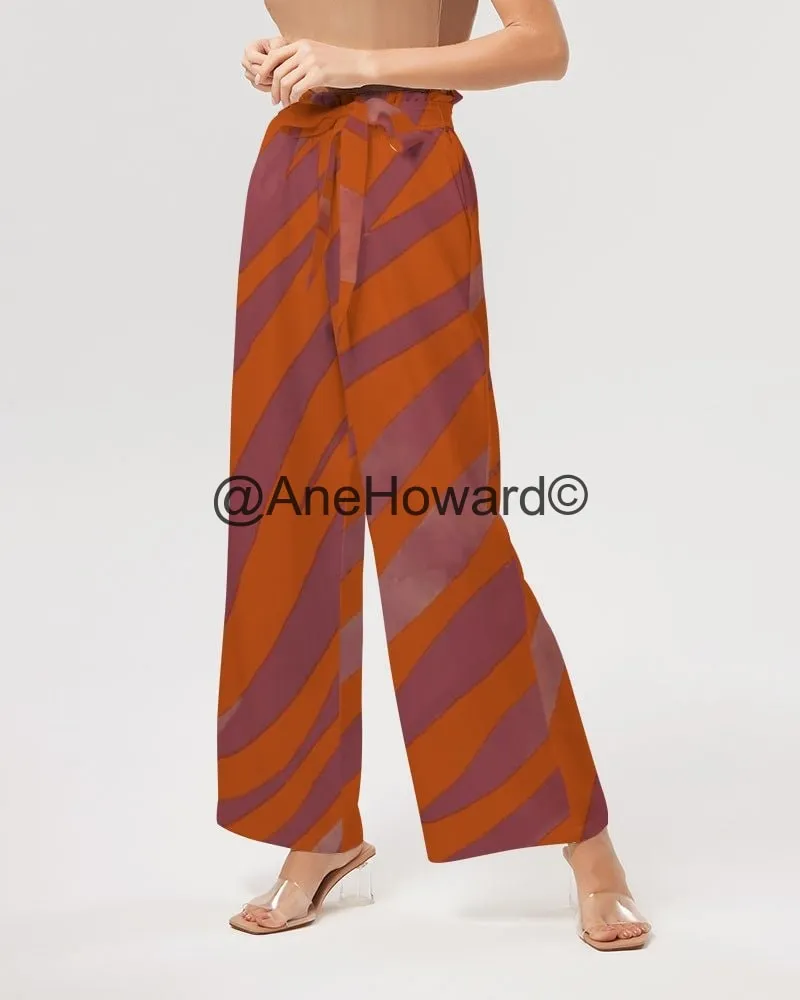 Red Zebra Women's High-Rise Wide Leg Pants