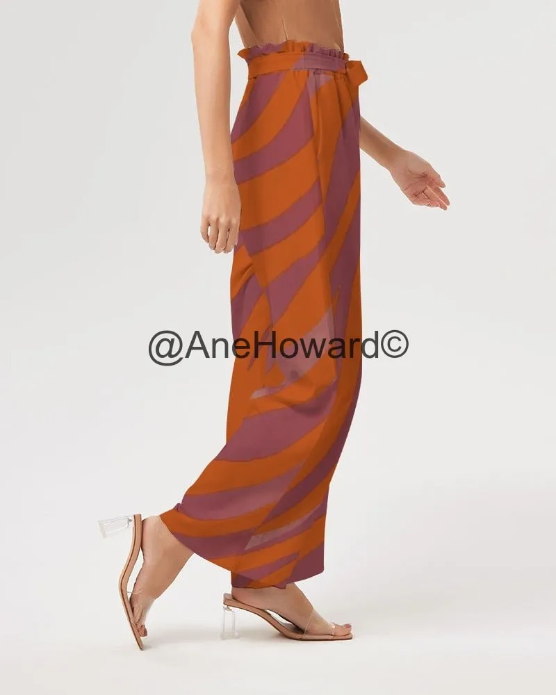 Red Zebra Women's High-Rise Wide Leg Pants