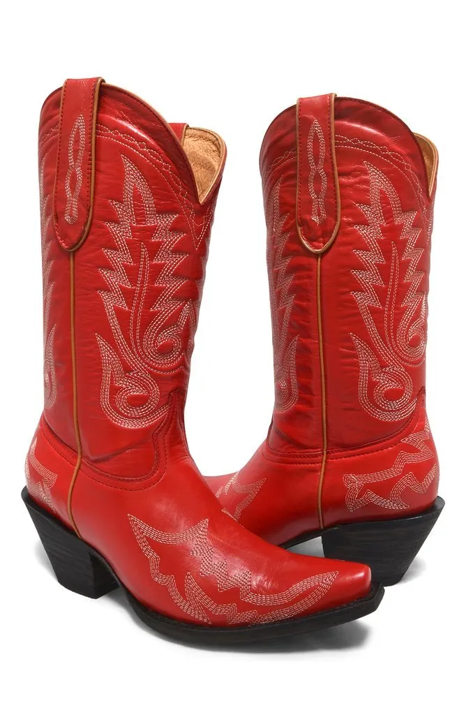 Redhawk Women's Western Boot - Ruby