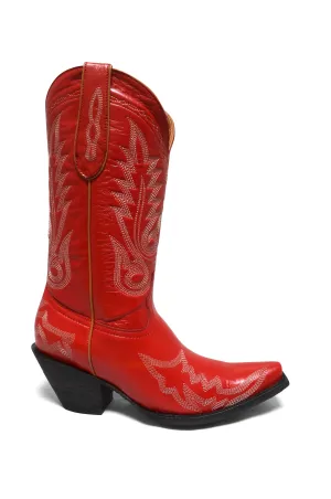 Redhawk Women's Western Boot - Ruby