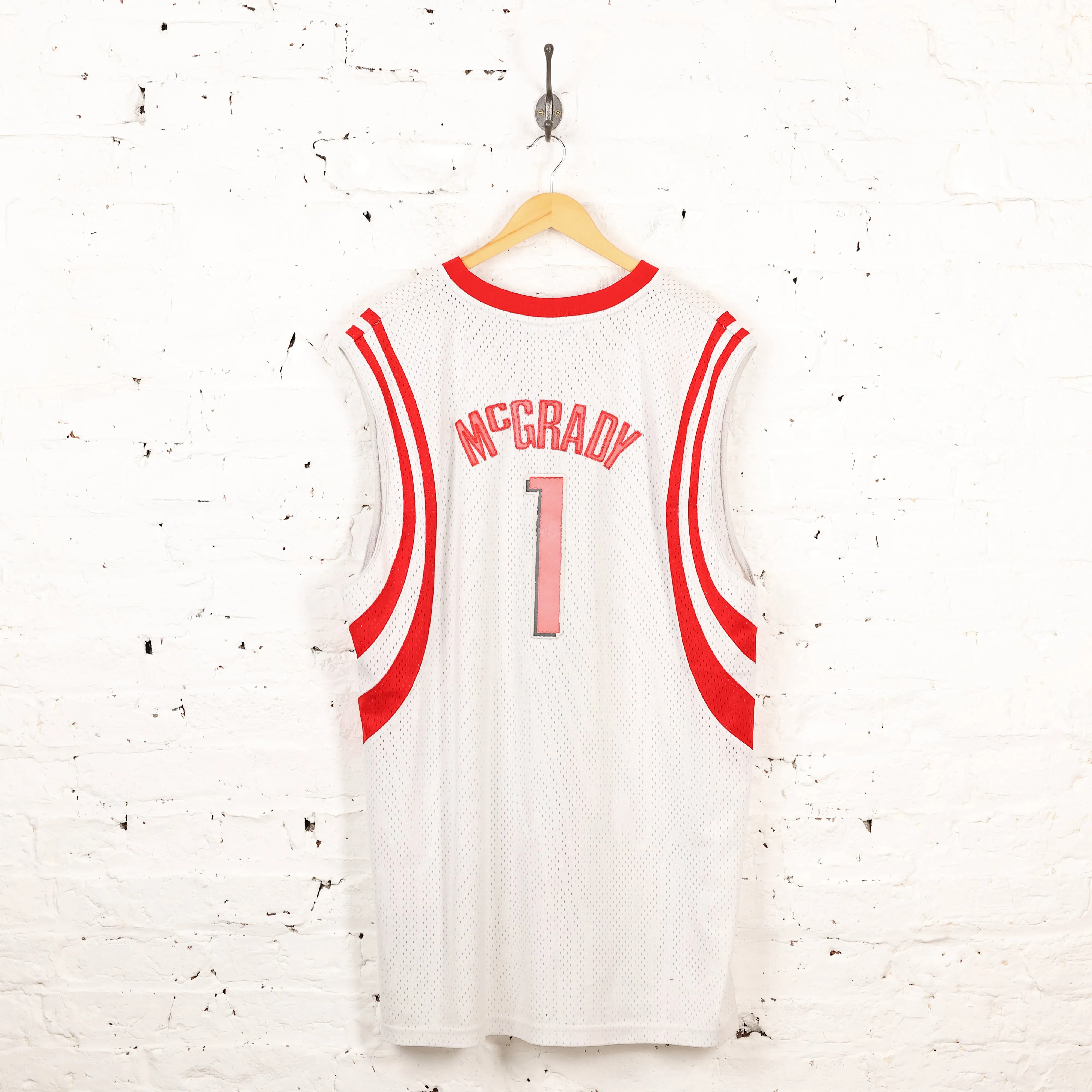 Reebok Houston Rockets McGrady Basketball Jersey - White - XXL