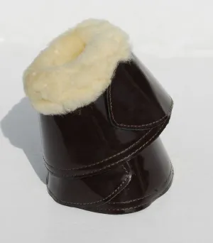 Rhinegold Sheepskin Trim Patent Overreach Boot