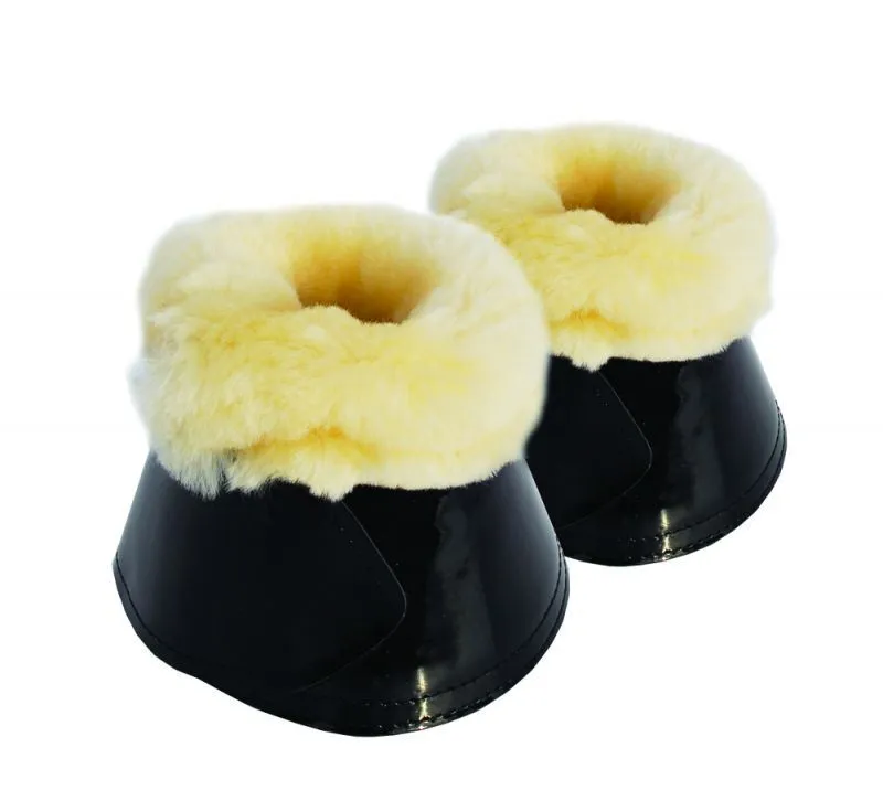 Rhinegold Sheepskin Trim Patent Overreach Boot