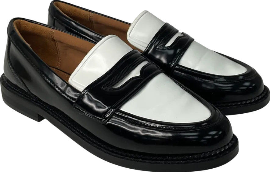 River Island Black And White Loafer UK 5 EU 38 👠