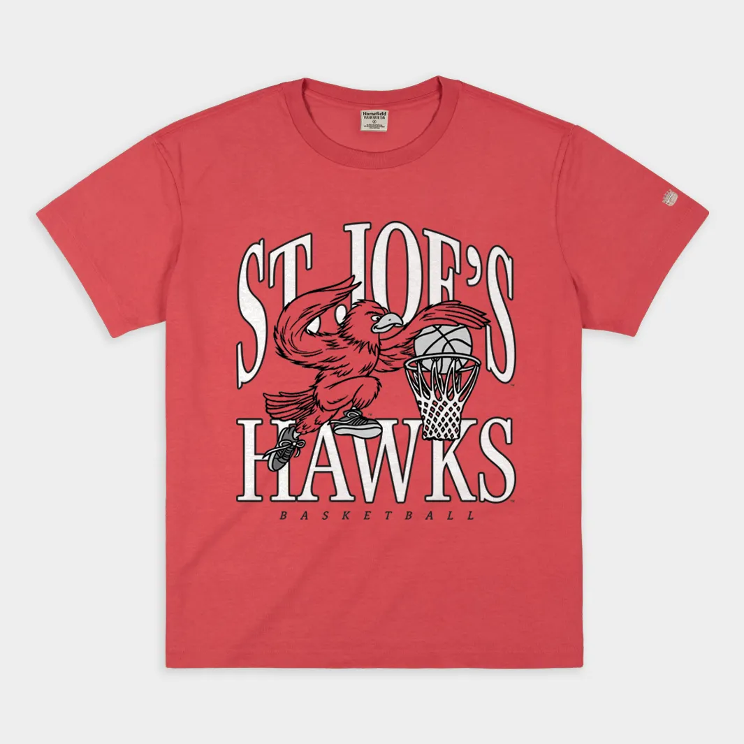 Saint Joseph's Hawks Basketball Vintage Heavyweight Tee