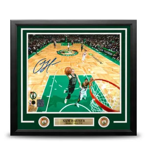 Sam Hauser Rim Cam Boston Celtics Autographed 11x14 Framed Photo JSA PSA Pass