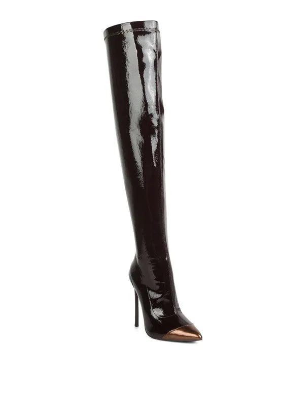 Sana Patent Boots