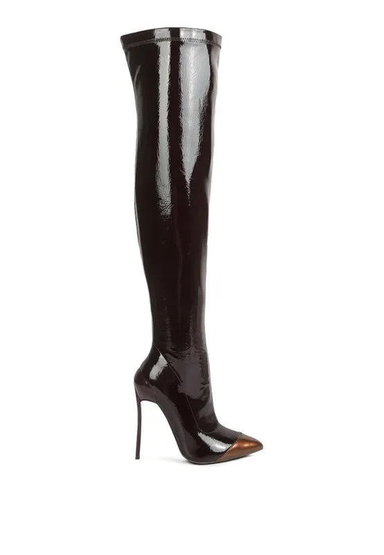 Sana Patent Boots