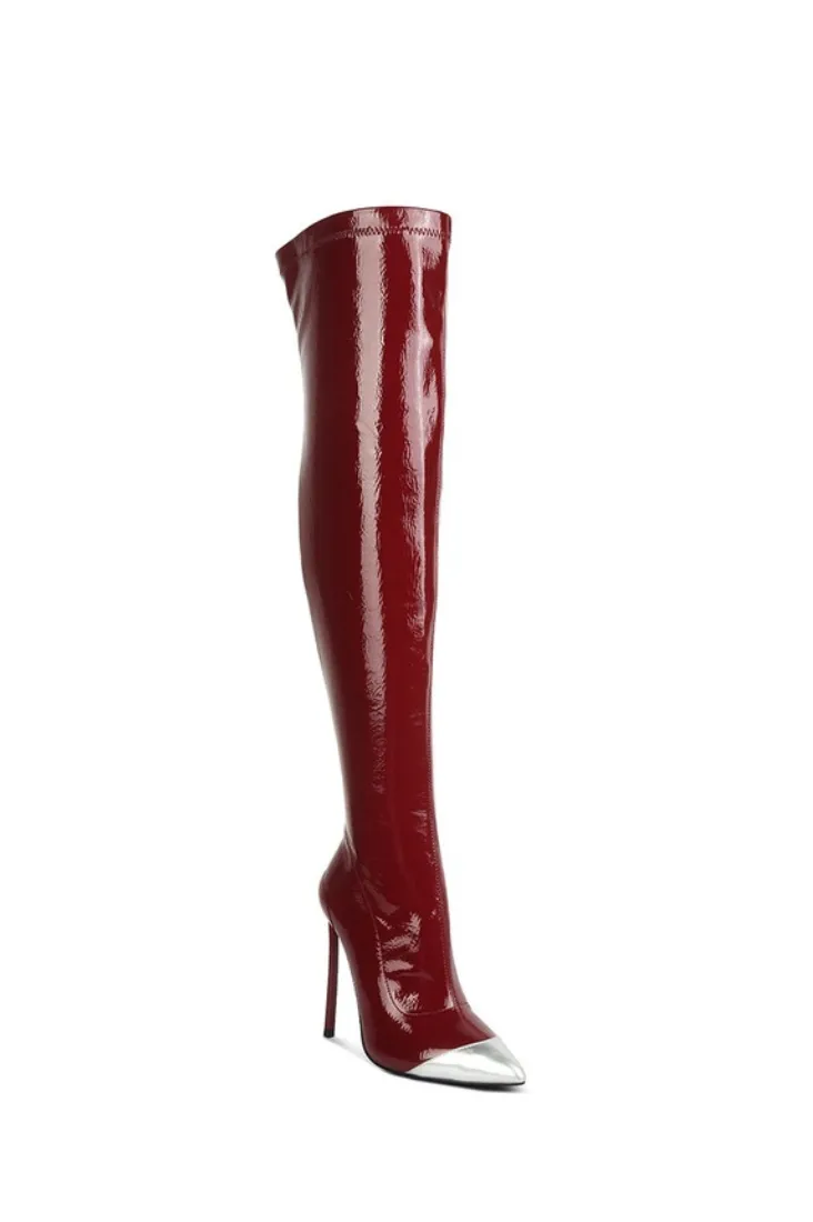 Sana Patent Boots