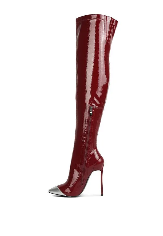 Sana Patent Boots