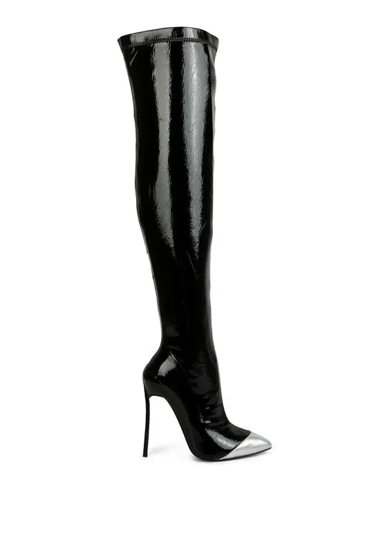 Sana Patent Boots