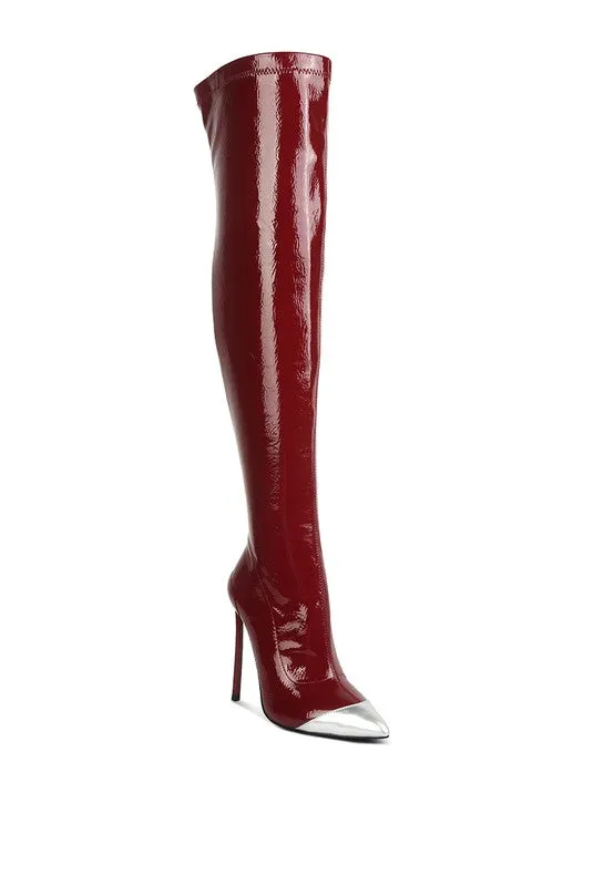 Sana Patent Boots