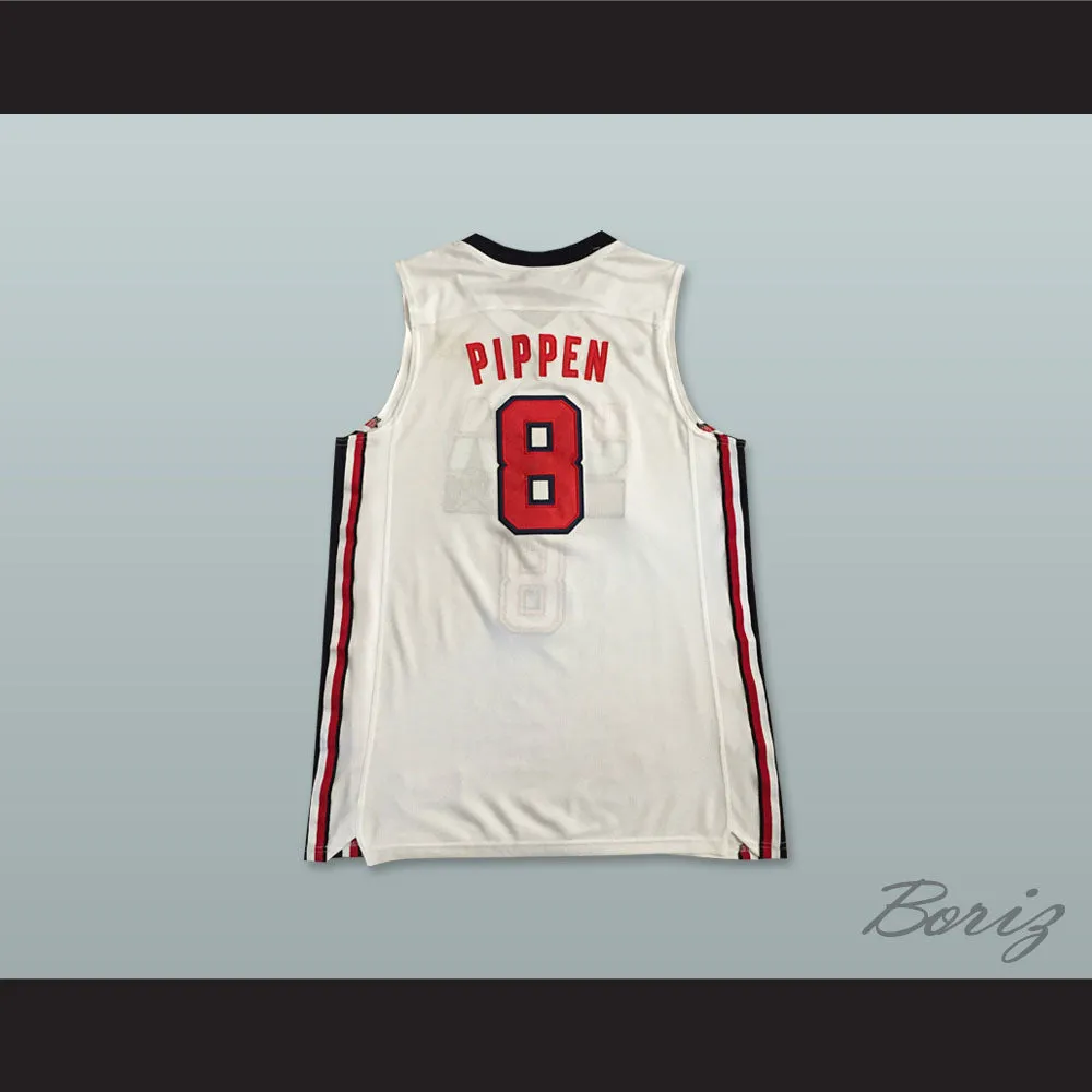 Scottie Pippen 8 USA Team Home Basketball Jersey