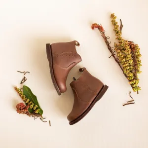 SECONDS Espresso Ophelia {Children's Leather Boots}