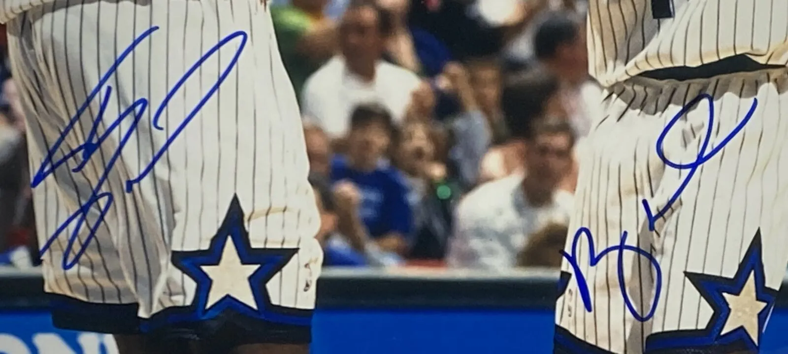 Shaquille O'Neal Penny Hardaway Signed Framed 16x20 Orlando Magic Photo BAS