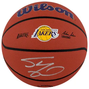 Shaquille O'Neal Signed Wilson LA LAKERS Logo F/S NBA Basketball -(SCHWARTZ COA)