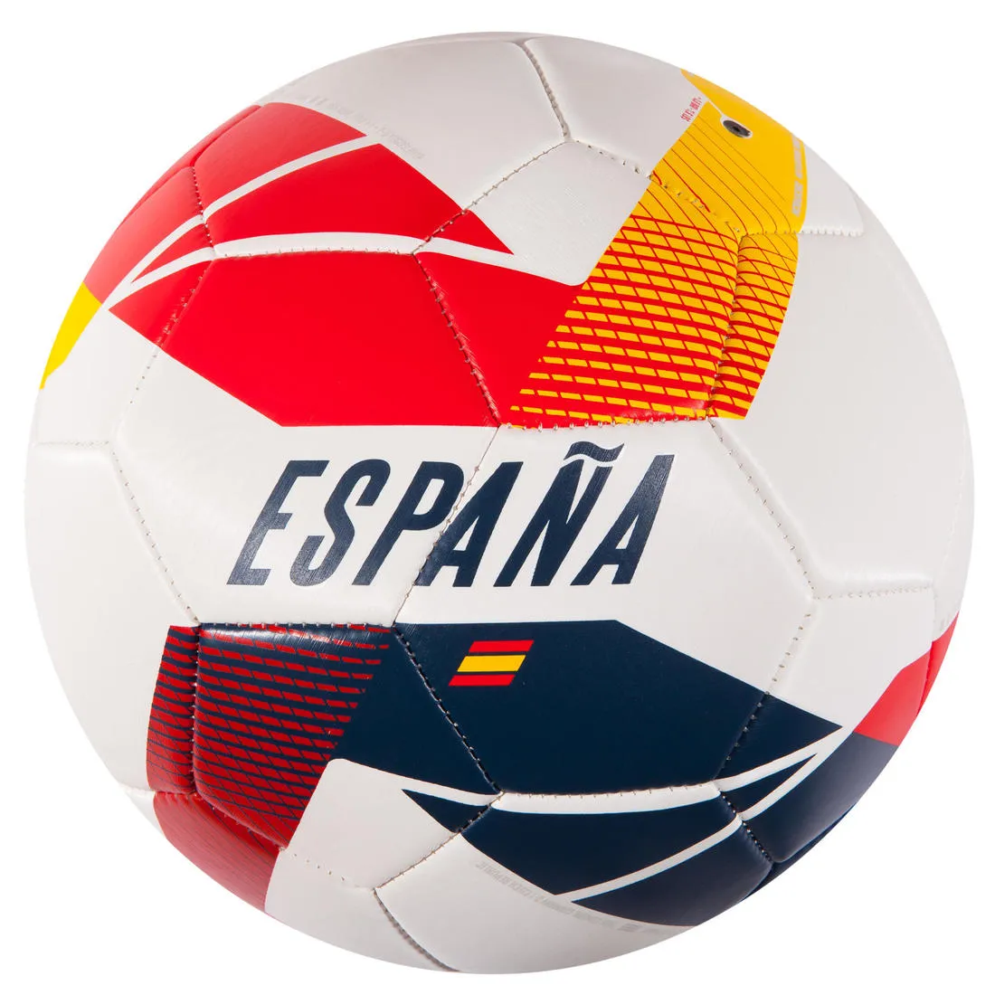 Spain Size 5 Football - White Red Yellow