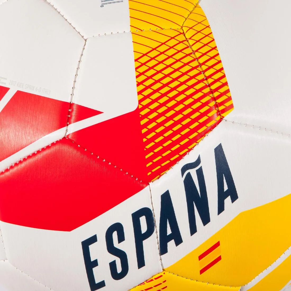 Spain Size 5 Football - White Red Yellow