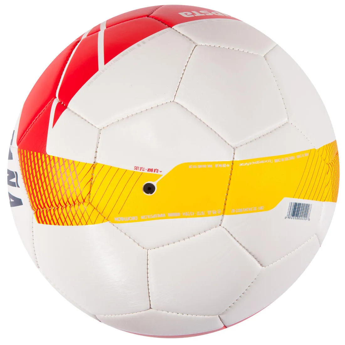 Spain Size 5 Football - White Red Yellow
