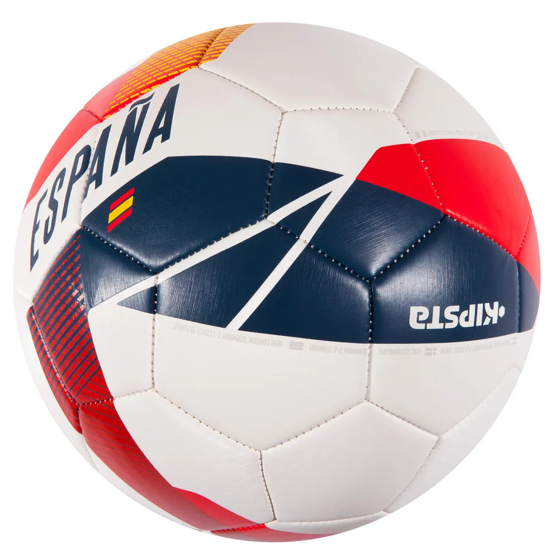 Spain Size 5 Football - White Red Yellow