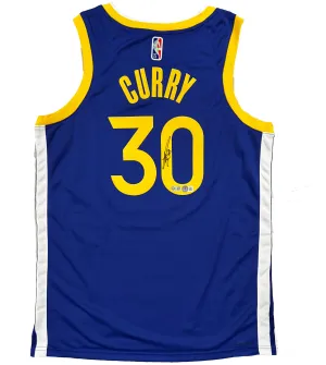 Stephen Curry Golden State Warriors Signed 75th Anniversary Authentic Icon Nike Jersey BAS