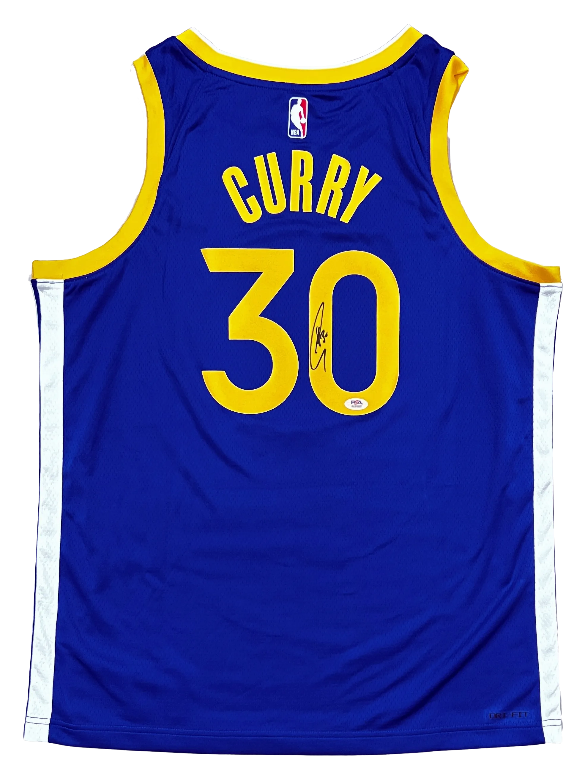 Stephen Curry Golden State Warriors Signed Blue NBA Swingman Nike Jersey PSA