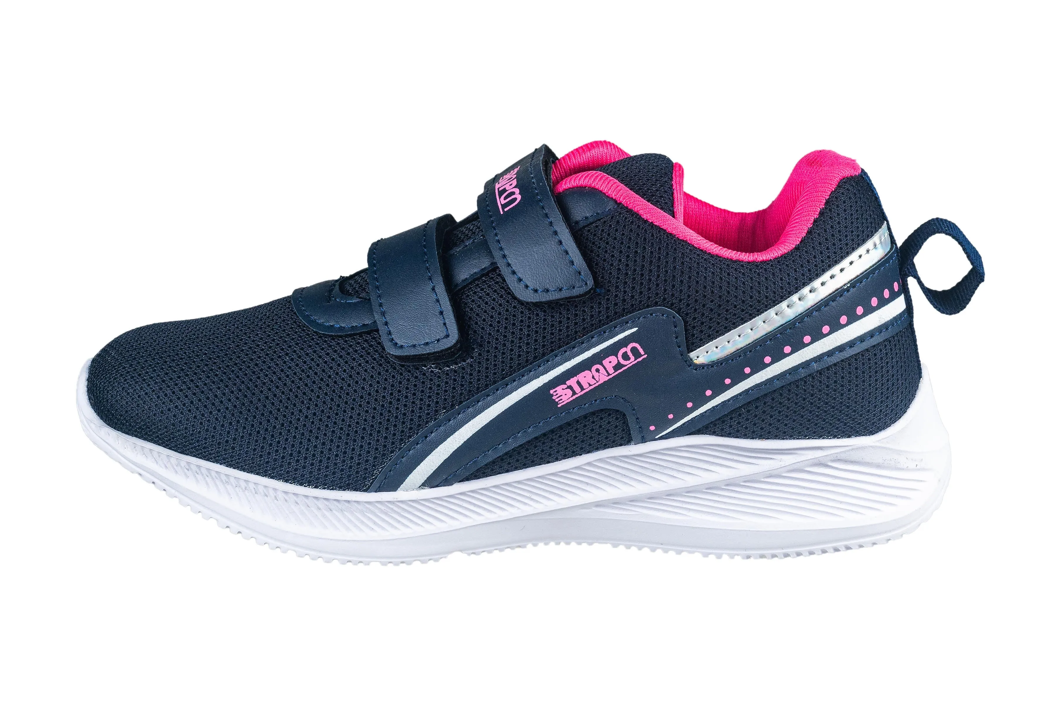 Strap On Ladies N. Blue / Pink Sports Shoe