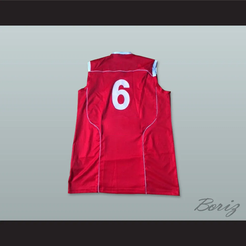 Switzerland Helvetia 6 National Team Red Basketball Jersey