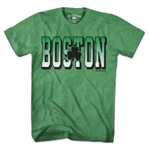Tall Block Boston Shamrock T-Shirt