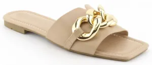 Tan Chained Sandal