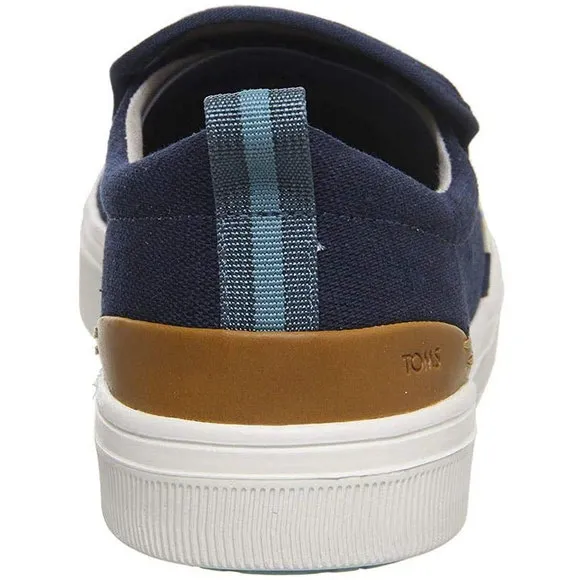 Toms Men's Trvl Lite Navy Heritage Canvas Sneakers 7 M