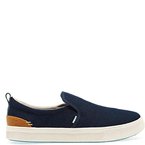 Toms Men's Trvl Lite Navy Heritage Canvas Sneakers 7 M