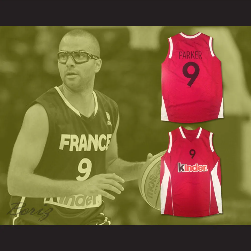 Tony Parker France National Team Red Basketball Jersey